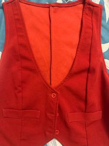 Red Blazer Vest offer
