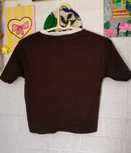 Brown Los Angeles Graphic Tee