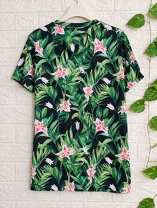 Tropical Floral Print T-Shirt