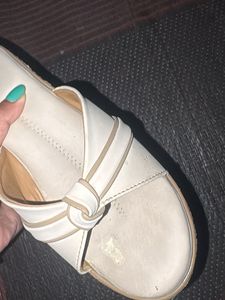 Comfortable beige Slip-On Sandals