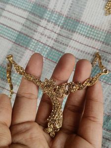 Gold-Tone Necklace and Earring Set