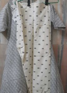Diamond Pattern  cotton kurta set