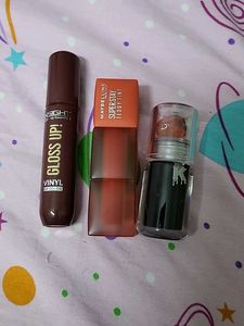 Lot of 3 Lip Tints & Gloss