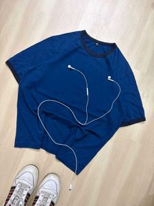 Blue T-Shirt with Earphones