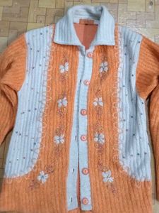 Floral Embroidered Cardigan