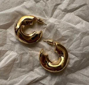 Chunky Gold Hoop Earrings