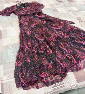 Stylish Paisley Print Wrap Dress💕