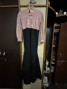 Sparkling Sequin &amp; Flared Gown