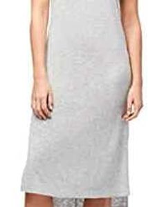 Grey T-Shirt Dress with Side Slits