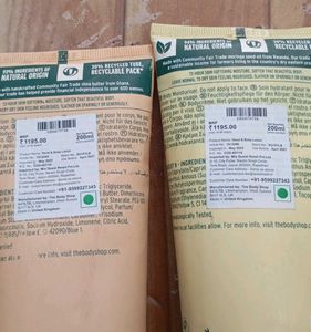 The Body Shop Argan &amp; Moringa Lotions