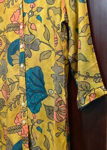 Floral Print Button-Up Shirt.