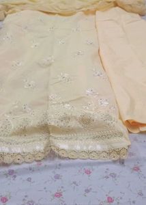 Elegant Cream Kurta Set with Dupatta