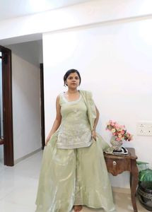 designer Pastel Green Kurta Set