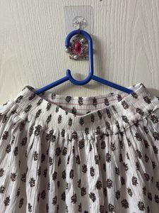 Chic Floral Printed Midi Skirt