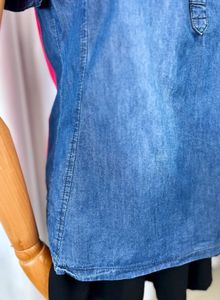 🚀🚀24Hrs EOS SALE🚀🚀Stylish Denim &amp; Lace Top