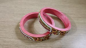 Pink Colour Bangles