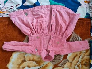 Cute Pink Star Dress for Girls