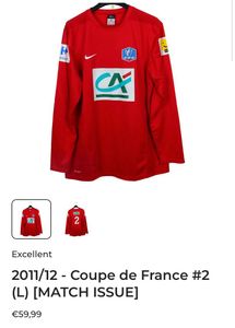Vintage Nike 2015-16 Coupe de France Jersey