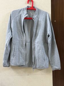 Grey Jockey Zip-Up Jacket