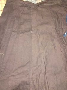 Brown Cotton Ethnic Skirt