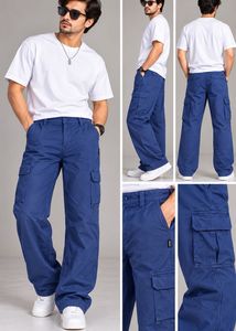 Men's Blue Cargo Pants