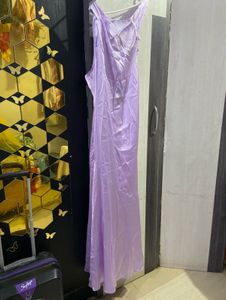 Satin Ruched Midi Dress