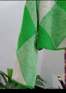 Green &amp; White Diamond Pattern Cardigan