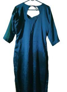 Elegant Blue &amp; Gold Kurta