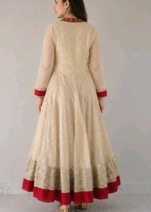 Elegant Anarkali gown Set with Embroidery