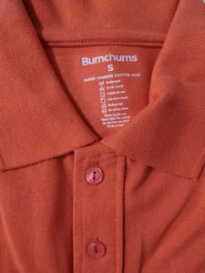 Men's Orange Polo T-Shirt with Pocket