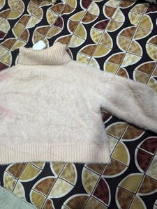 Cozy Pink Turtleneck Sweater