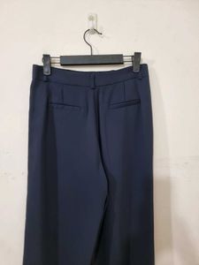 0015 Navy Blue Wide Leg Trousers (Imported)