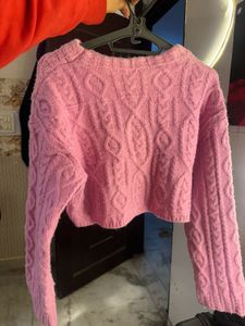 pink sweater