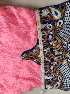 anarkali dress with dupatta and bottom wear