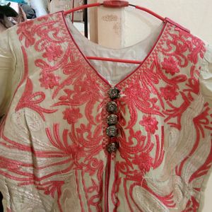 Heavy Embroidery Front Slit Kurta Set