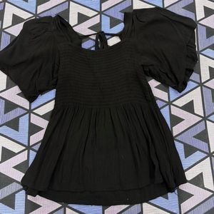 Smocked Puff Sleeve Top