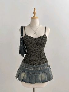 🐆🪩 Y2K Leopard Print Camisole Top 🪩🐆