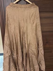 Embroidered Silk suit with plazzo and dupatta