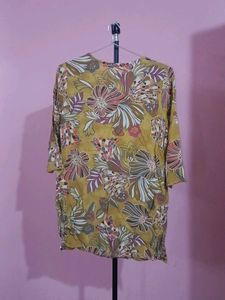 Women's Floral Print Sequined Blouse