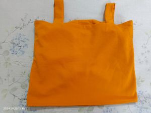 Mustard Colour Shrug And The Top