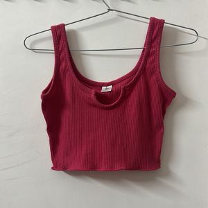 Ribbed Crop Tank Top