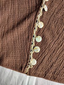 44 H&amp;M Embellished halterneck top