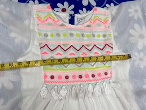 Embroidered kaftan Top with Butterfly Sleeves