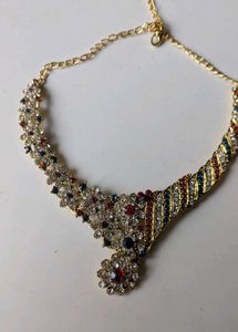 Stunning Red, White &amp; Blue Gemstone Jewelry Set
