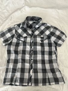 Stylish Checkered Short Sleeve Shirt