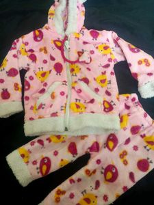 Cute Pink Sweater Pajama Set