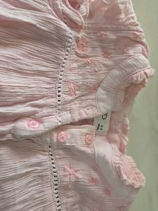 Pink Ombre Cotton Blouse