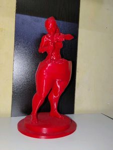Red 3D Printed Figurine