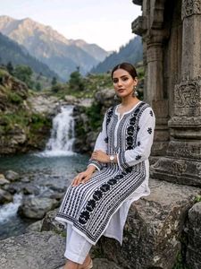 Premium Soft Modal Chikankari Kurti