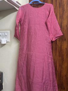 Pink Embroidered Kurta